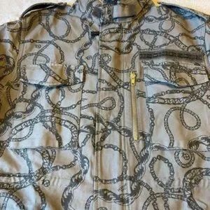 10 Deep Size Medium Chain Gang Hoodie Versacesque Classic Rare Streetwear